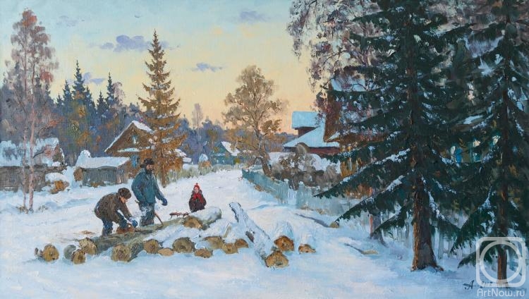 Alexandrovsky Alexander. Ravdino Village, wintert