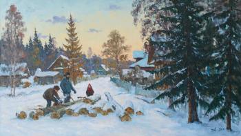 Alexandrovsky Alexander . Ravdino Village, wintert