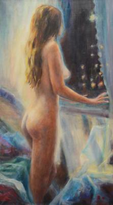 At the night window (Nude At The Window). Yaskin Vladimir