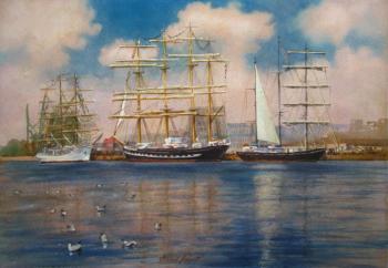 In the port. Calm (Sailingships). Pohomov Vasilii