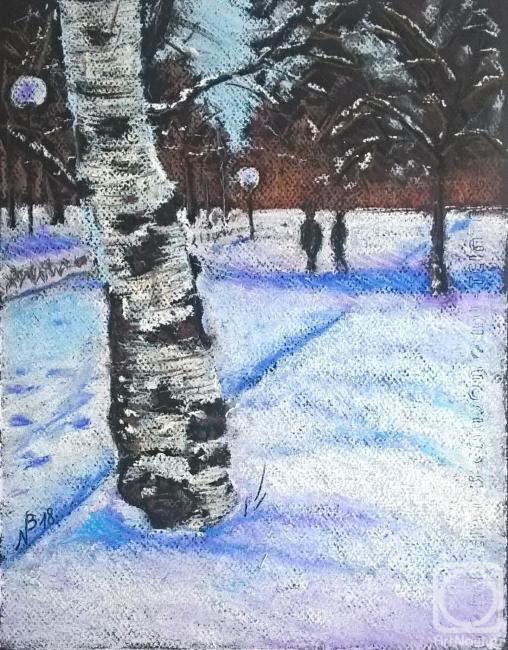 Charova Natali. Birch in winter