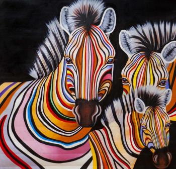 The multicolored zebras N13. Vevers Christina