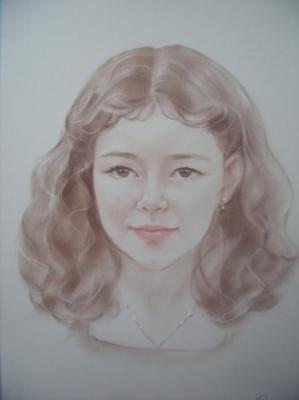 Portrait of a girl. Nesterkova Irina