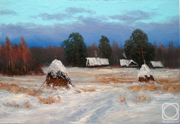 Lyamin Nikolay. Stacks, winter