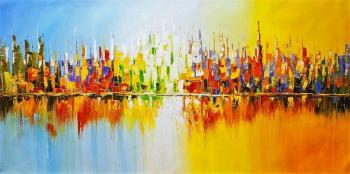 City by the water. The effect of the solar day. Vevers Christina