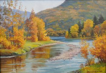 Autumn, mountain river