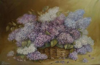 Lilac in the basket. Panina Kira