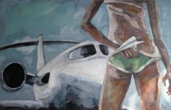 sky girl plane. Bazhenov Sergey