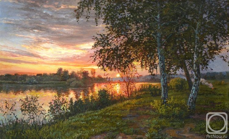 Panov Eduard. The sunset is burning down