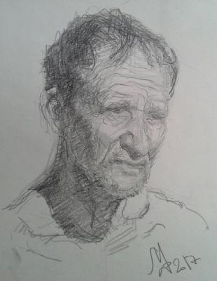Fisherman (sketch). Fattakhov Marat