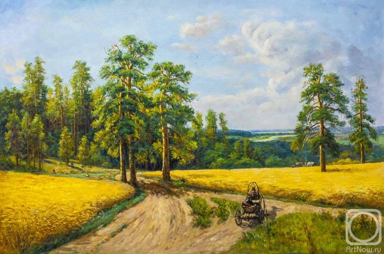 Romm Alexandr. Copy of the painting by Ivan Shishkin on the edge of a pine forest