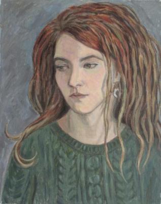 Girl with dreadlocks