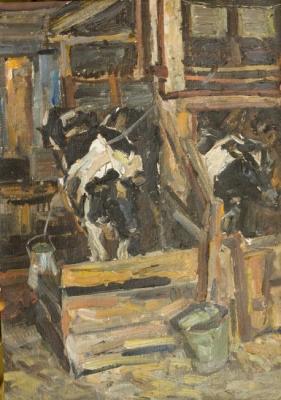 Collective farm (Cowshed). Klyuzhin Gennadiy