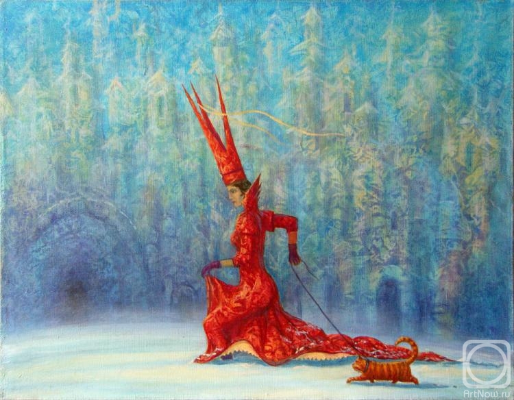 Pshenko Alexey. Passing by the Snow Queen with a red cat