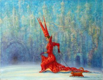 Passing by the Snow Queen with a red cat. Pshenko Alexey