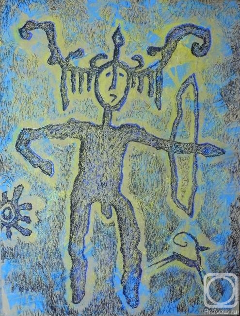 Sannikova Vera. Hunter. From series "Petroglyphs of Mugur-Sargola"