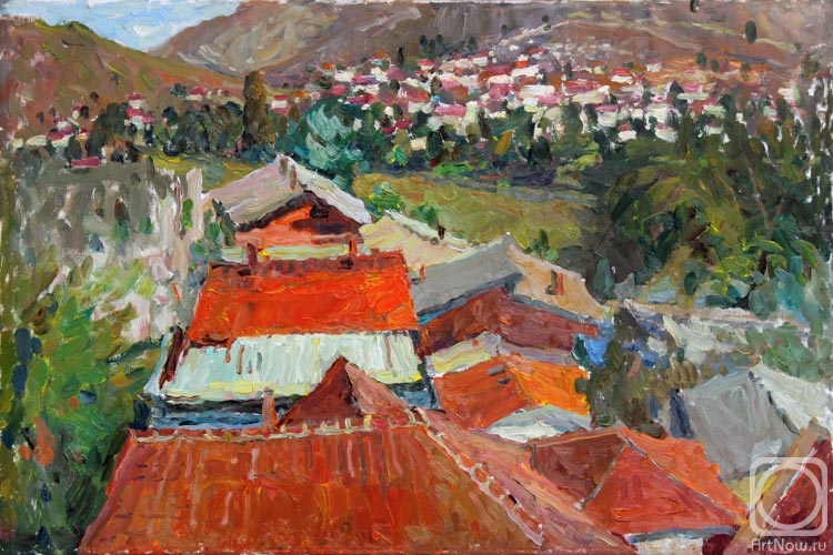 Zhukova Juliya. Red roofs of Veles