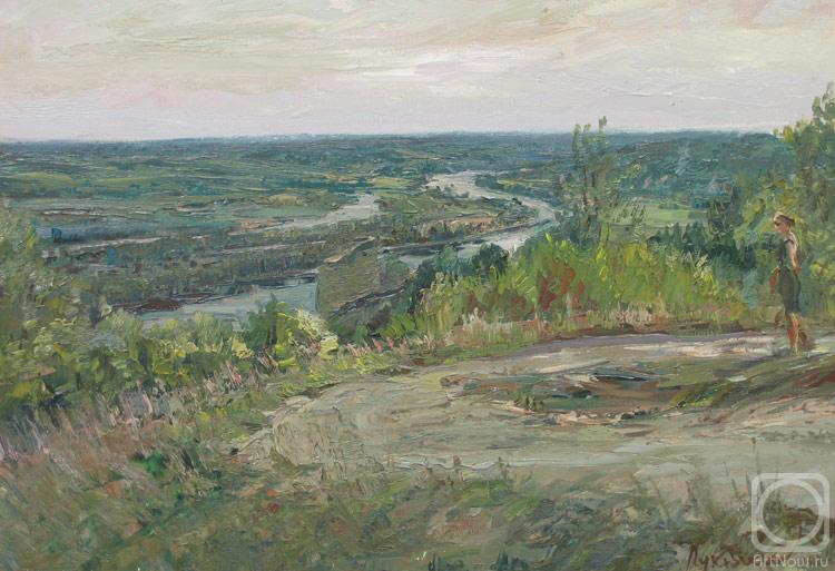 Loukianov Victor. France. View of a valley of the river Seine