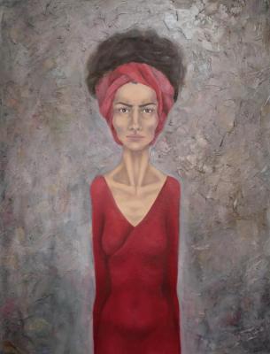 Woman in red. Saakyan Elena