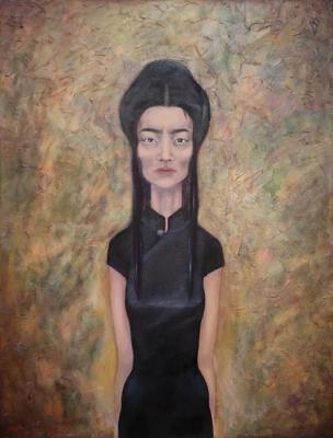 Woman in black. Saakyan Elena