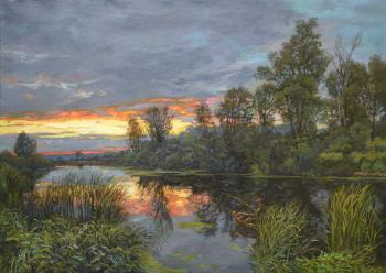 Evening in the bay (Evening Bay). Panov Eduard