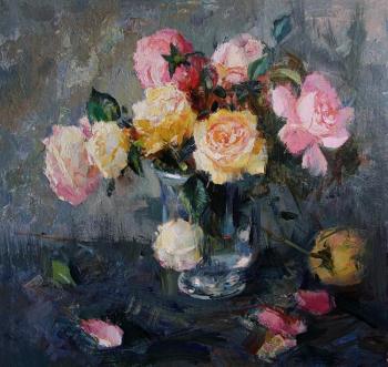 Sviridov Sergey Alekseevich. Still life with roses