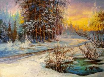 Winter road. Korableva Elena