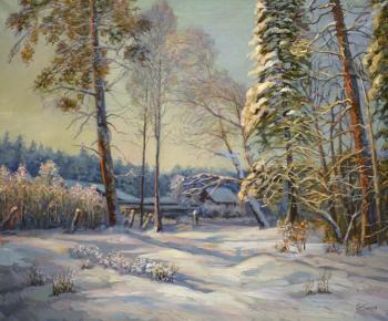 Panov Eduard Parfirevich. Winter. Beyond the outskirts