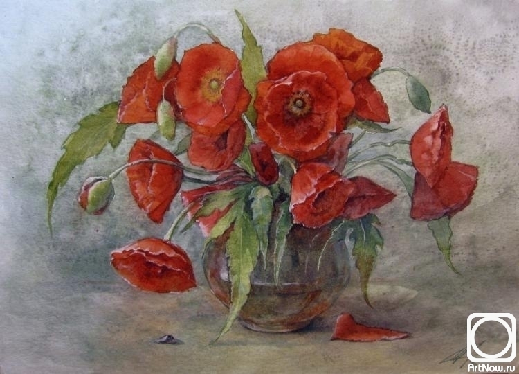 Schavleva Svetlana. A bouquet of poppies