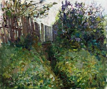 Lilac near old fence ( ). Zhukova Juliya