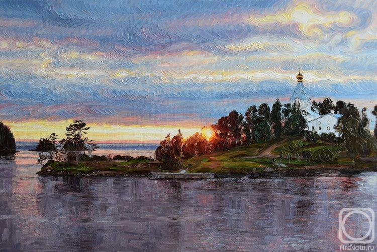 Krasovskaya Tatyana. Nikolsky Skete in the rays of sunset