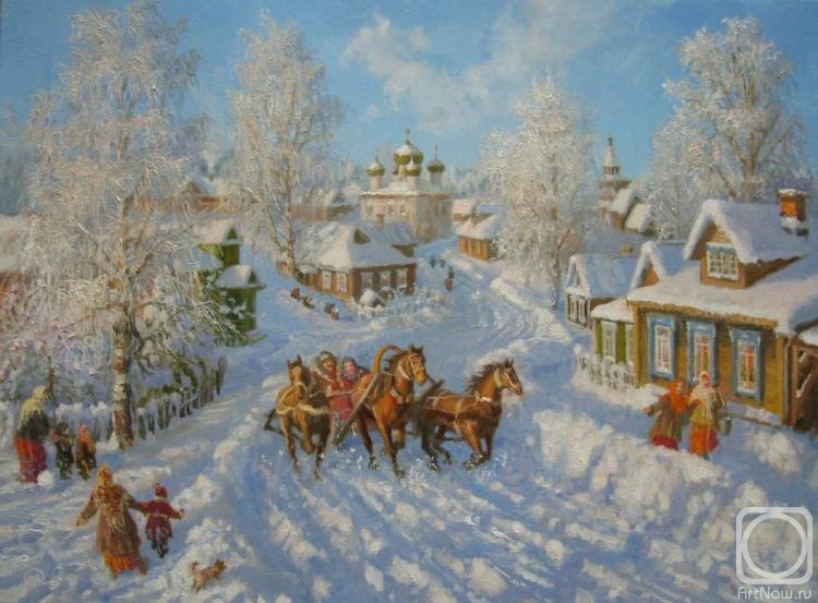 Zhdanov Vladimir. Three-horse ride