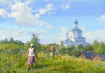 Haymaking. Zhdanov Vladimir