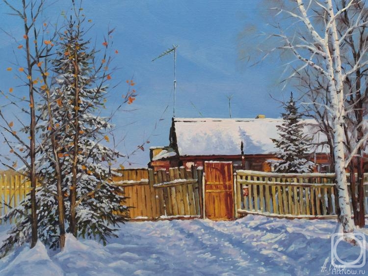 Volya Alexander. Winter Day. Wicket gate