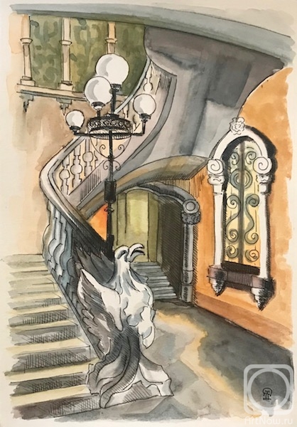 Lukaneva Larissa. Mansion (sketch)