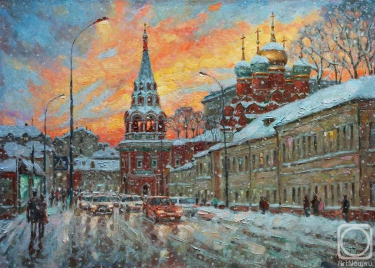 Razzhivin Igor. The beauty of the winter sunset