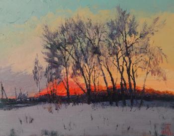 Картина «На закате, март»