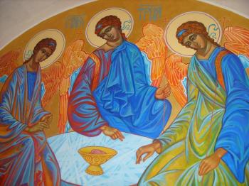 holy Trinity. ( fragment). Nesterkova Irina