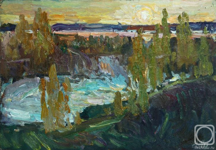 Zhukova Juliya. The sunset in Nekrasovskoe