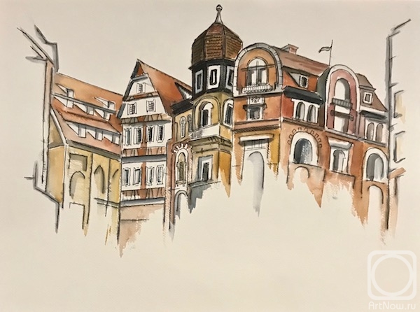 Lukaneva Larissa. City Center (sketch)