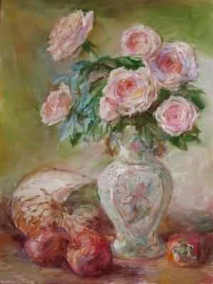 Roses and nautilus (). Novikova Marina