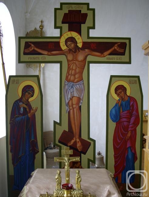 Nesterkova Irina. Crucifixion. The temple of Peter and Paul S. Volen - Adygea