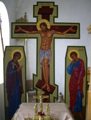 Crucifixion. The temple of Peter and Paul S. Volen - Adygea