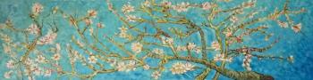 Flowering almond branches. Copy of Van Gogh