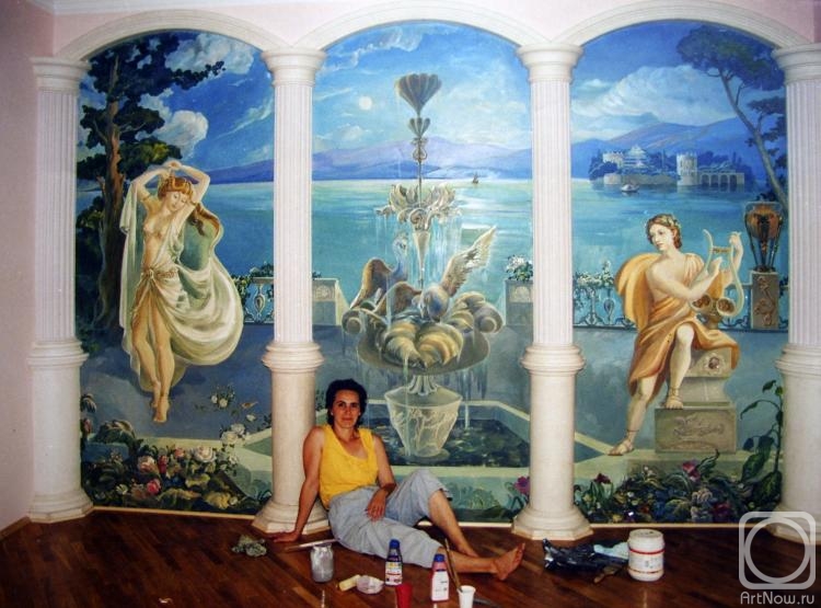 Nesterkova Irina. Painting the interior.Italian motif