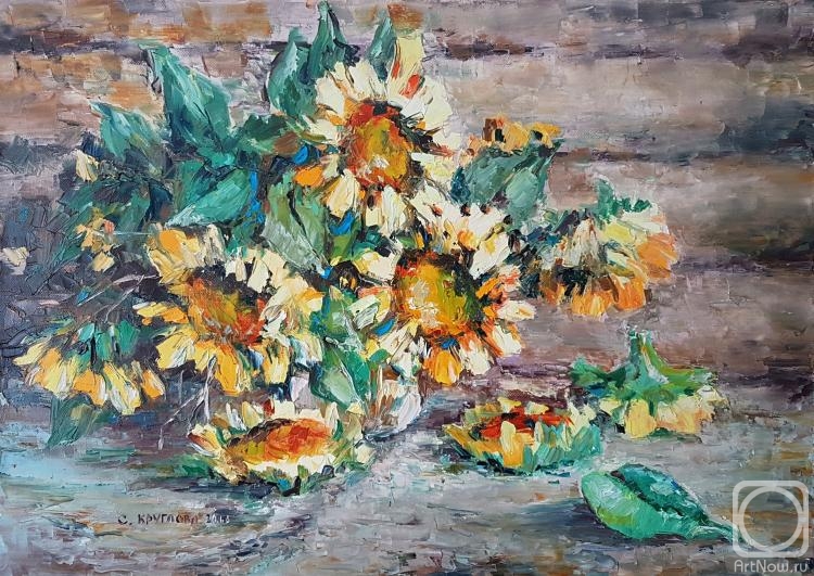 Kruglova Svetlana. Hot sunflowers