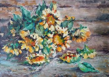 Hot sunflowers. Kruglova Svetlana