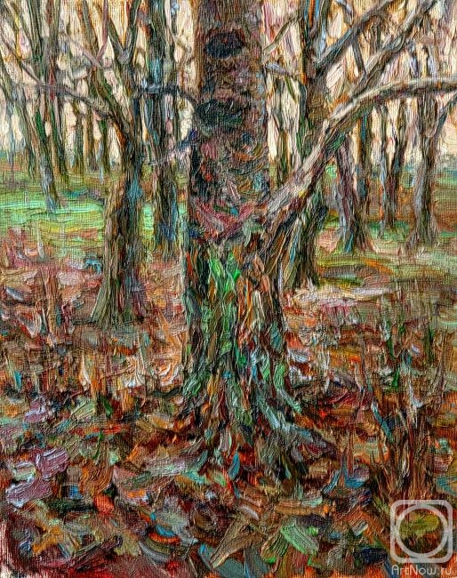 Meshkov Valery. Autumn trunks