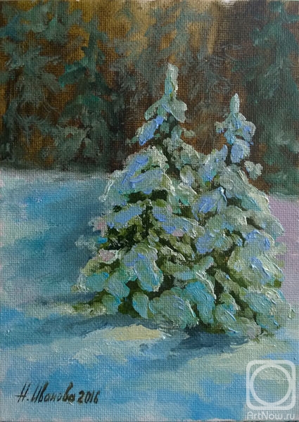 Ivanova Nadezhda. Christmas trees