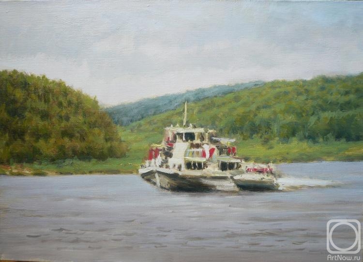 Toporkov Anatoliy. Steamboat on the Oka